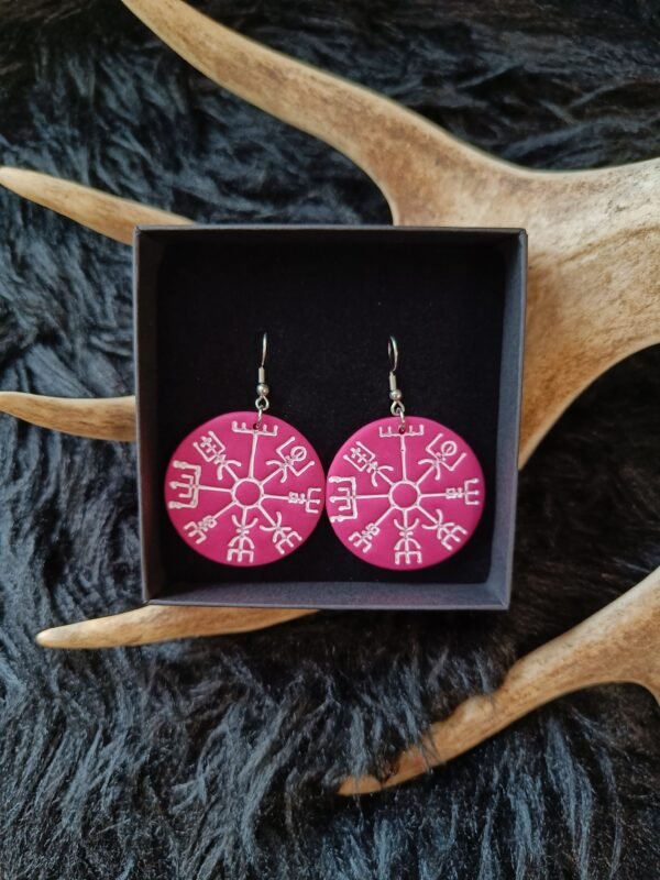 Vegvisir-korvakorut, pinkki