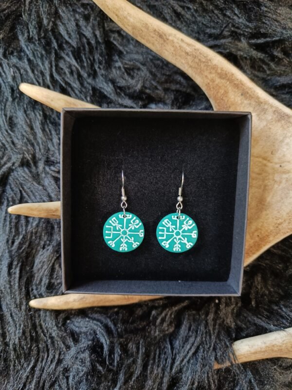 Vegvisir-korvakorut, smaragdin vihreä