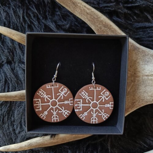 Vegvisir-korvakorut, ruskea