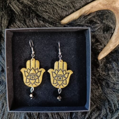 Hamsa-korvakorut, kulta