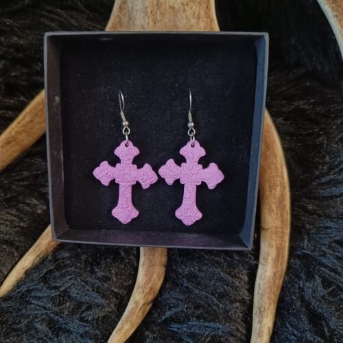 Goottiristi-korvakorut, laventeli