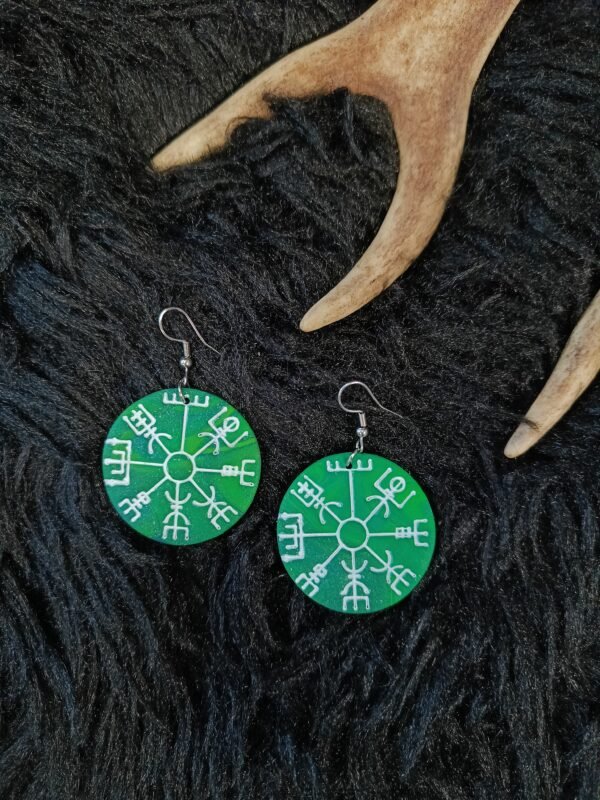 Vegvisir-korvakorut, vihreä revontuli