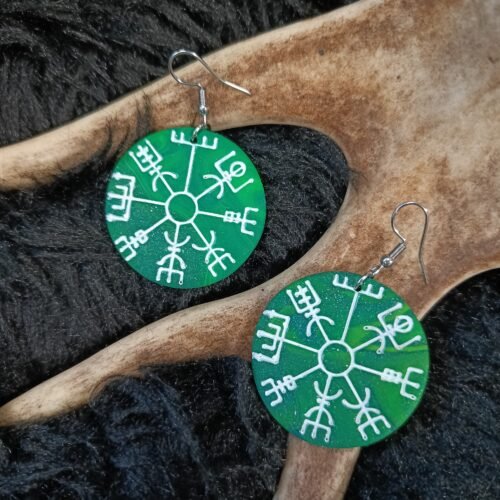 Vegvisir-korvakorut, vihreä revontuli