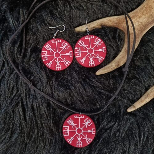 Vegvisir-korusetti, cherry red
