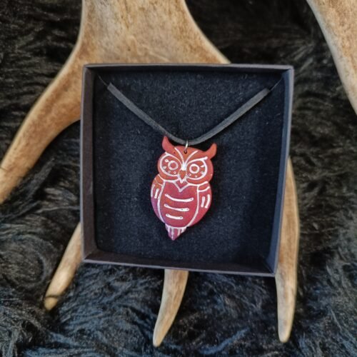 Pöllö-kaulakoru, oranssi