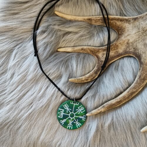 Vegvisir-kaulakoru, vihreä revontuli