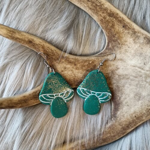 Sieni-korvakorut, smaragdin vihreä