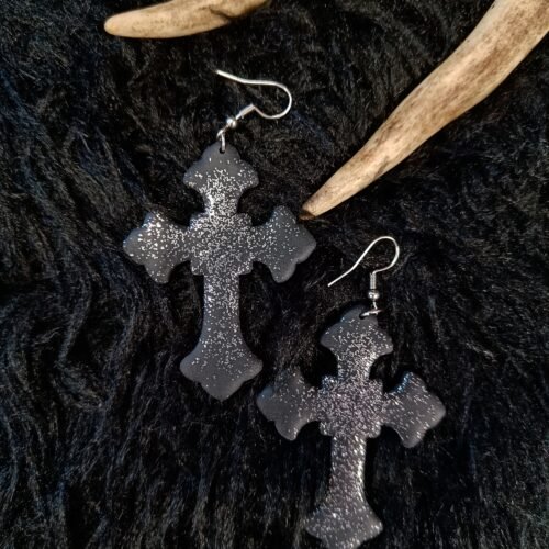 Goottiristi-korvakorut, glitter