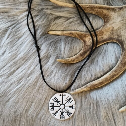 Vegvisir-kaulakoru, valkoinen