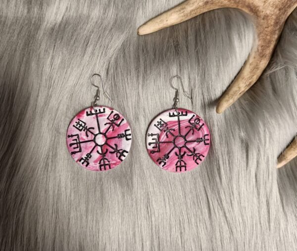 IMG20260107134136 Vegvisir-korvakorut, pinkki/valkoinen