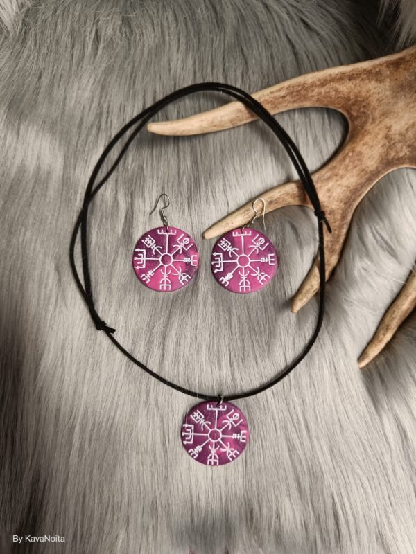 Vegvisir-korusetti, mystinen violetti