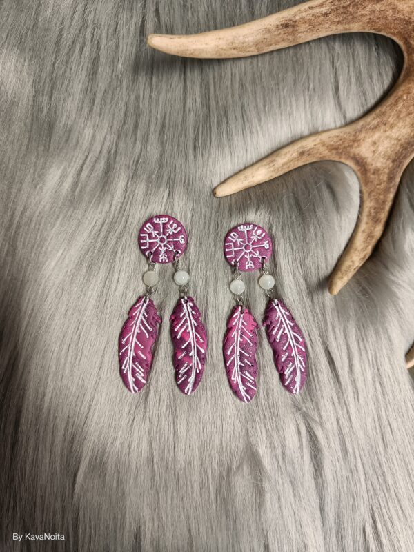 Vegvisir sulilla-nappikorvakoru, mystinen violetti