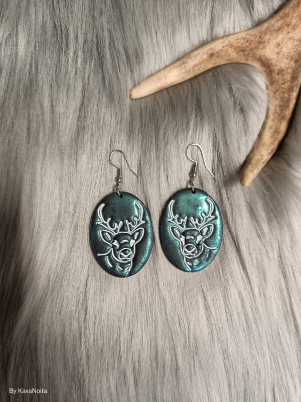 Poro-korvakorut, vihreä metallinhohto