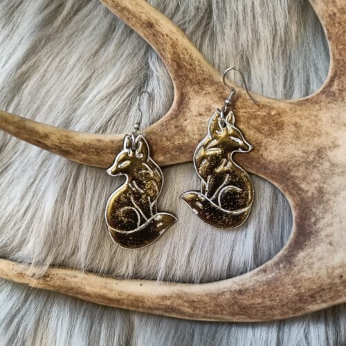 Kettu-korvakorut, kultakimalle