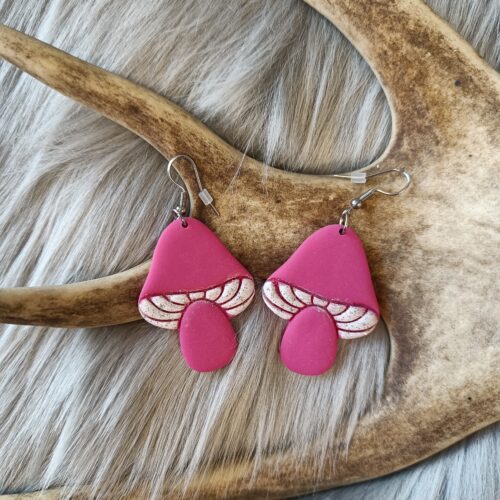 Sieni-korvakorut, pinkki