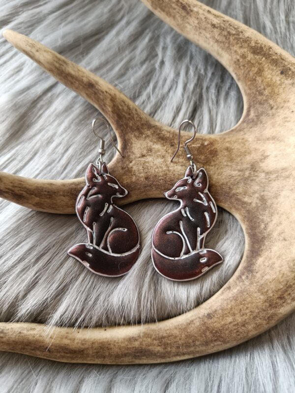 IMG20260312112834 Kettu-korvakorut, kupari/musta metallinhohto