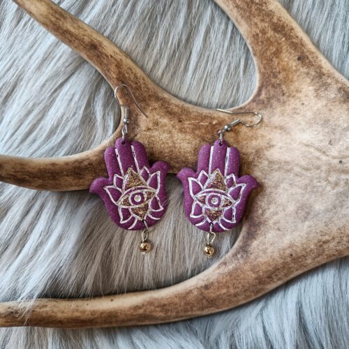 Hamsa-korvakorut, galaxy purple