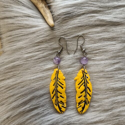 Sulka-korvakorut, keltainen