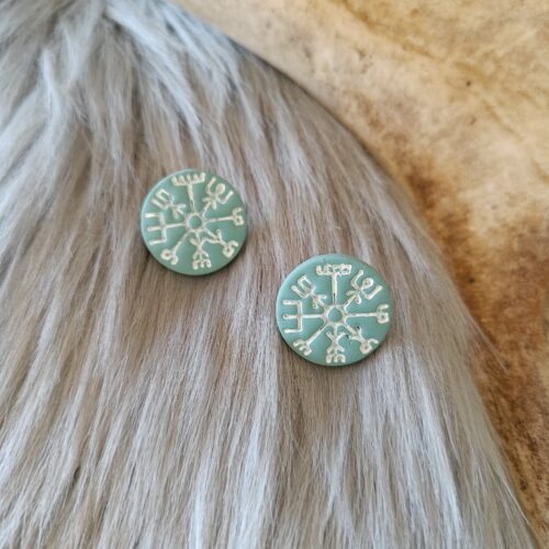 Vegvisir-nappikorvakorut, ocean wave