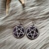 Pentagram-korvakorut, violetti metallinhohto