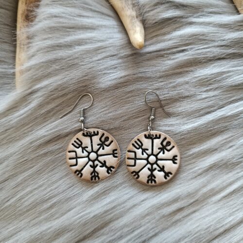 Vegvisir-korvakorut (25mm), noitarumpu