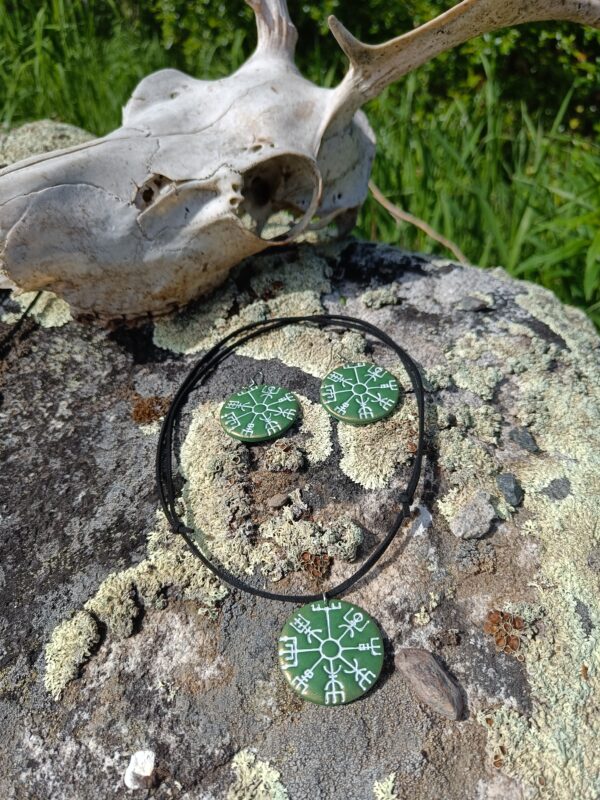 IMG20260619132851 Vegvisir-korusetti, metsän vihreä/kulta