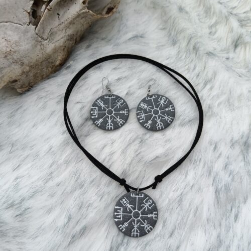 Vegvisir-korusetti, graniitin harmaa