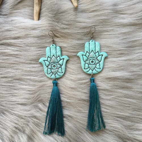 Hapsu-hamsa korvakorut, minttu