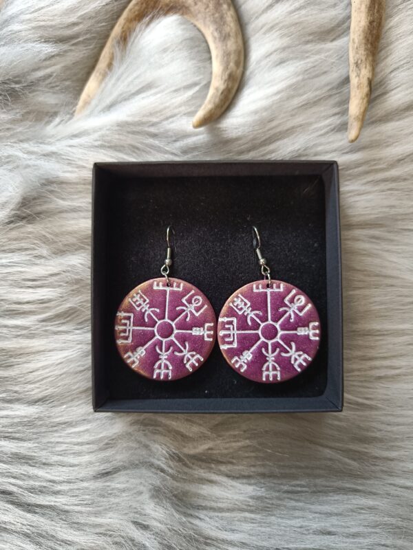 IMG20260709161706 Vegvisir-korvakorut, violetti/kulta