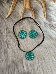 Vegvisir-korusetti, smaragdin vihreä
