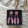 Vegvisir sulilla-nappikorvakorut, violetti/kulta